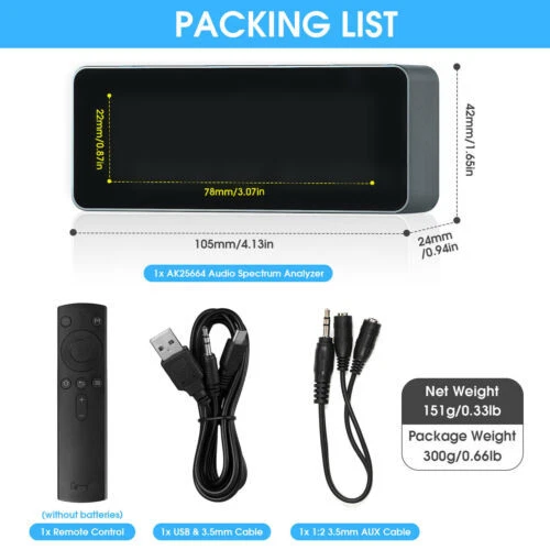 Medidor de nivel de sonido OLED de alta gama pantalla analizador digital de espectro de audio para el hogar Foto 2 de 4