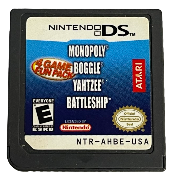 Monopoly Boggle Yahtzee Battleship Nintendo DS 2DS 3DS Game