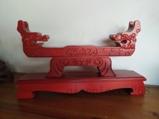 Japanese Samurai sword wood stand have dragon one layer