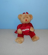 9" Russ "Blaze" Valentines Day Stuffed Plush Teddy Bear Devil w/ Hottie Heart