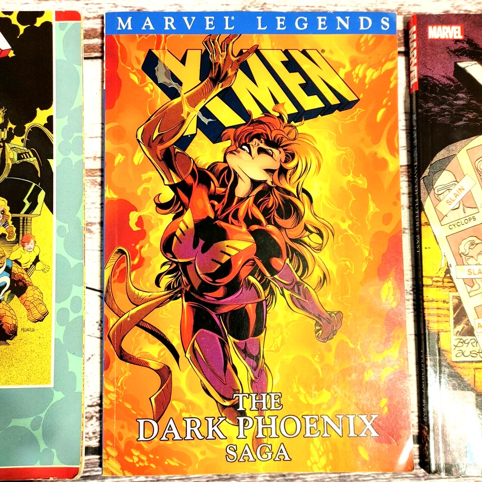 X-Men TPB Lote de 3 Días de Futuro Presente y Pasado + Saga The Dark Phoenix. Foto 3 de 4