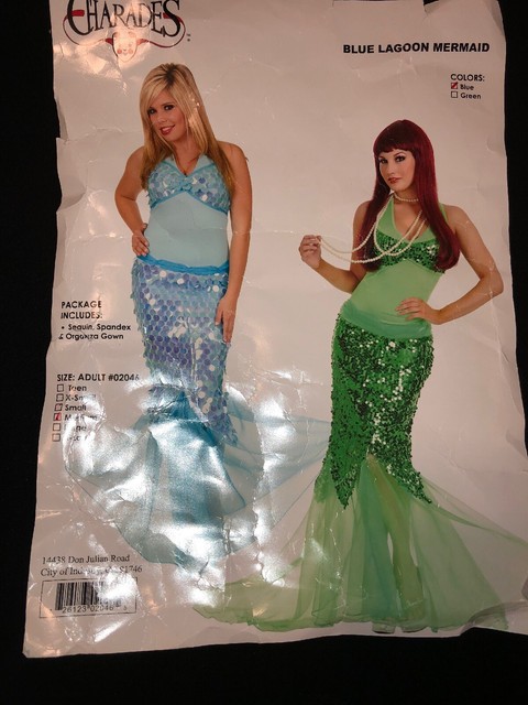 blue sequin mermaid dress