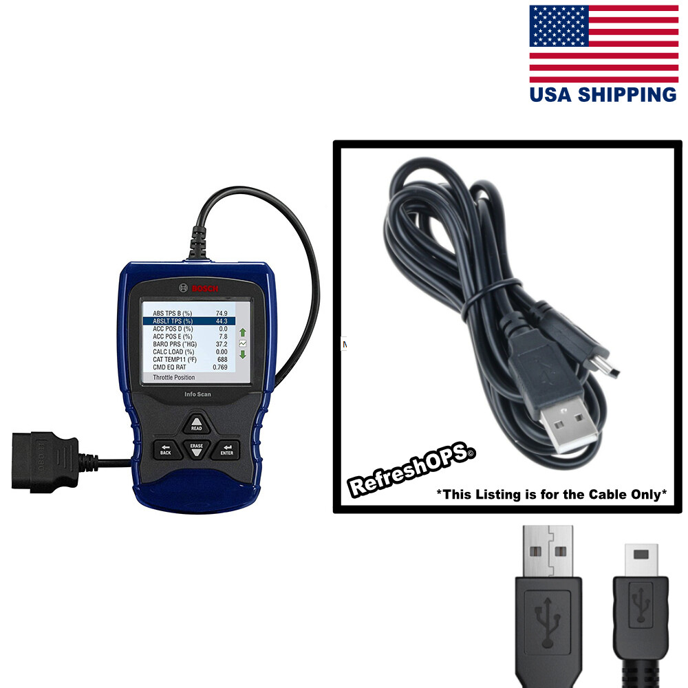 BOSCH Automotive Tools OBD 1150 Trilingual Scan USB Power Cable Replacement