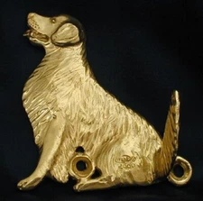 GOLDEN RETRIEVER Hook in Bronze