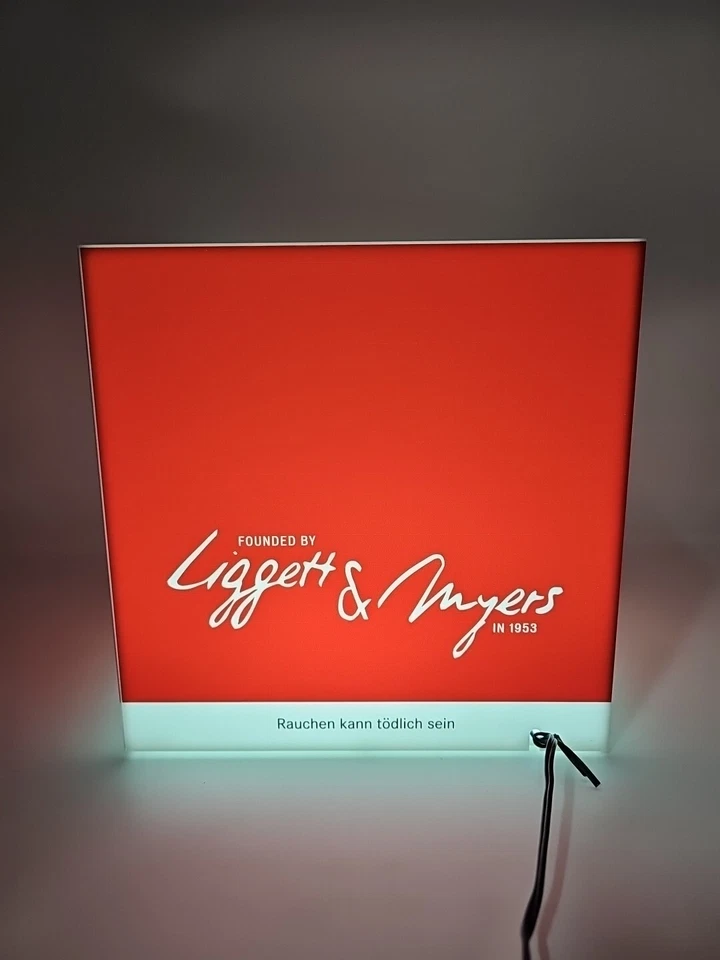 L&M LED Leuchtreklame Lampe Leuchtwürfel 20x20cm Zigaretten Werbung - Bild 4 von 4