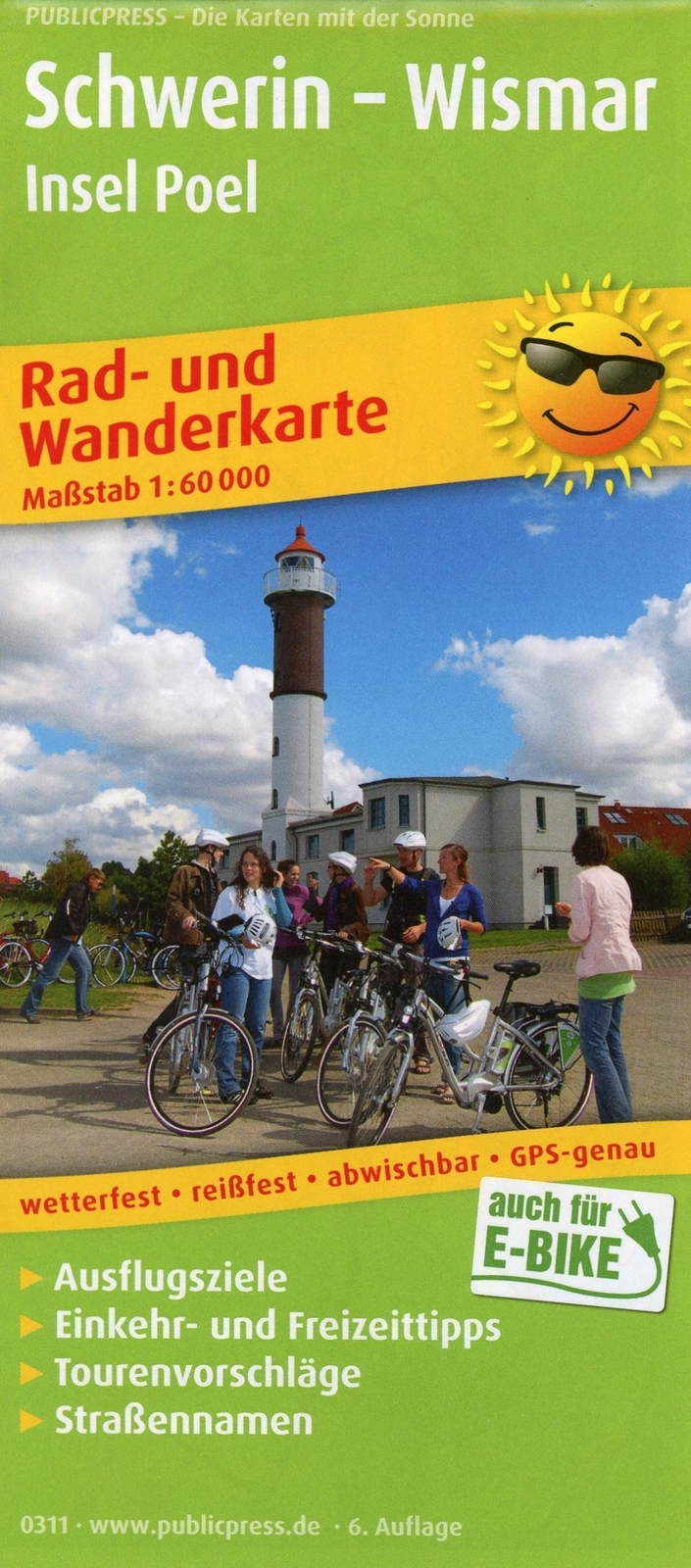 Thumbnail - Schwerin - Wismar, Insel Poel 1 : 60 000 | (land-)karte | Rad- Und
