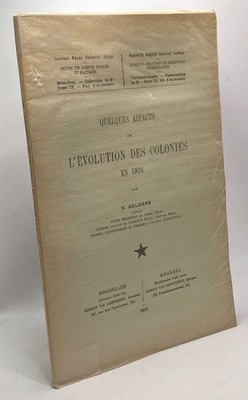 Einige Aspekte der Kolonialentwicklung 1938 --- Königliches Institut