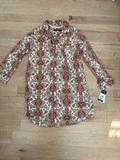 Lauren Ralph Lauren Floral Paisley Dress Multicolor Size M New with Tags