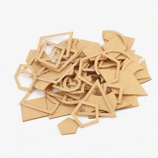 54-Piece Acrylic Sewing and Leather Craft Template Set
