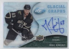 2009-10 Upper Deck Ice Glacial Graphs Mike Ribeiro #GG-MR Auto 0c3