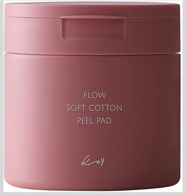 KOY Flow vegan cotton peel pads, exfoliate, hydrate, soothe skin, Korean care