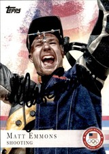 Matt Emmons Signed Auto 2012 Topps Olympic Team USA card Shooting