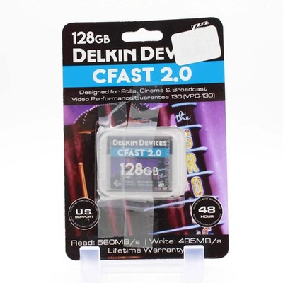 * OPEN BOX EXCELLENT * Delkin Devices CFast 2.0 Premium Memory Card - 128GB