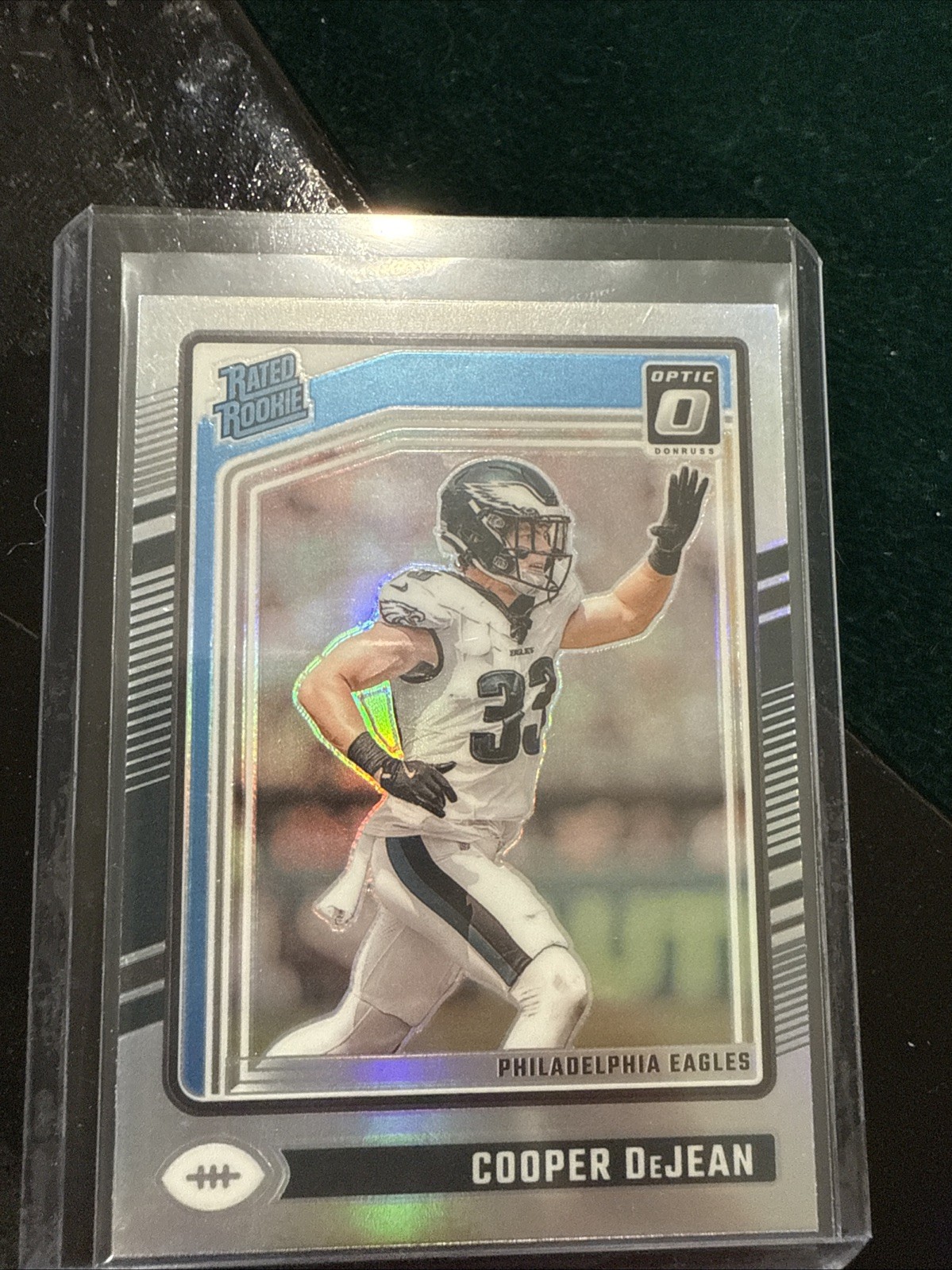 2024 Panini Donruss - Rated Rookie Cooper DeJean #305 Optic Preview Silver Holo