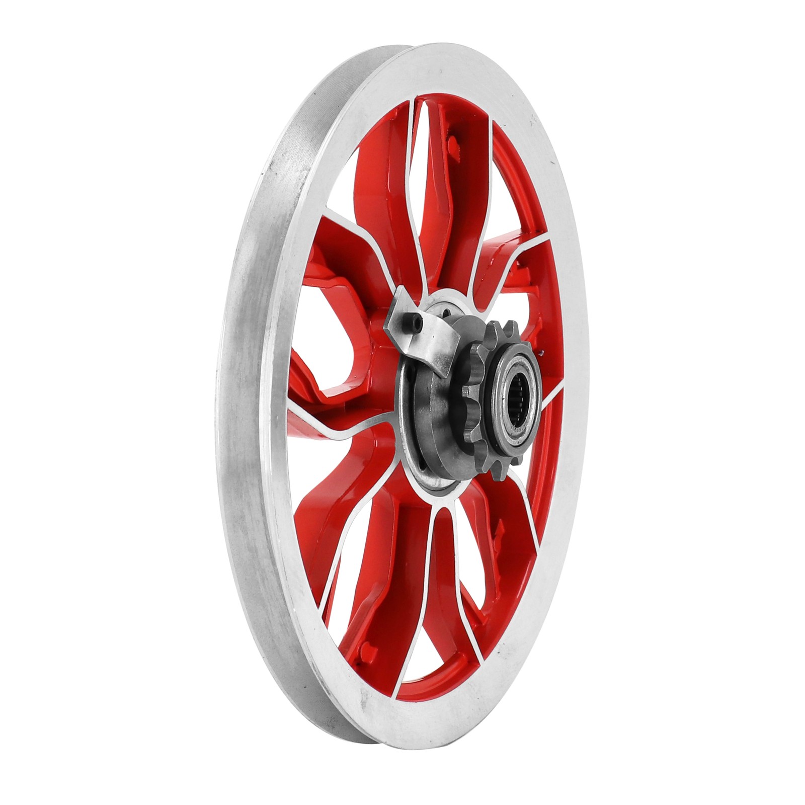 Poulie en aluminium usiné rouge haut de gamme pour Peugeot 103 SP, MVL et MBK 51 avec pignon