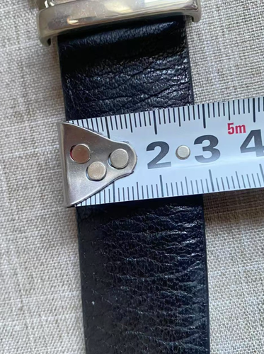 Vintage Canali Men’s Long Black Adjustable High Quality Calfskin Leather Belt - Picture 19 of 20