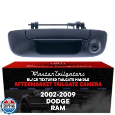 Master Tailgaters Black Tailgate Handle with Backup Camera Replacement for Do