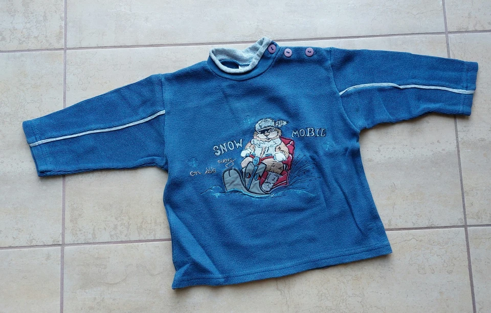 4 tlg Kleinkind Jungen Pullover Sweatshirt Set ~ G 74 - 80 ~ Kindergarten Spie - Bild 3 von 4