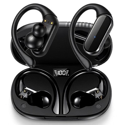 Bluetooth 5.3 Kopfhörer In Ear Ohrbügel Kabellos TWS Sportkopfhörer mit Mikrofon