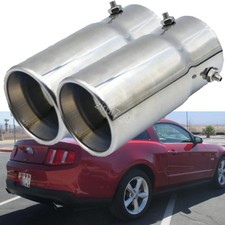 Exhaust 38-70mm Pipe Tip Rear Tail Throat Muffler For 20 Ford Mustang Gt Premium