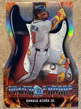 2026 Bowman Chrome Power Chords RARE DIE-CUT INSERT PC-3 Ronald Acuna Jr.