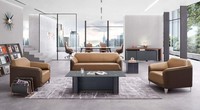 Kunstleder Chesterfield-Sofa In Schwarz Modern Und Elegant