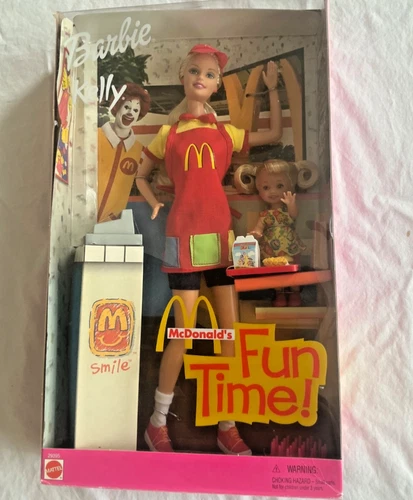 VTG 2001 Barbie and Kelly McDonald's Fun Time! Set Mattel #29395 NIB New In Box