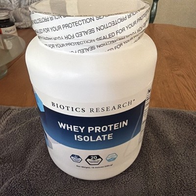 SEALED! Biotics Research Whey Protein Isolate 16oz  BB  6/2027