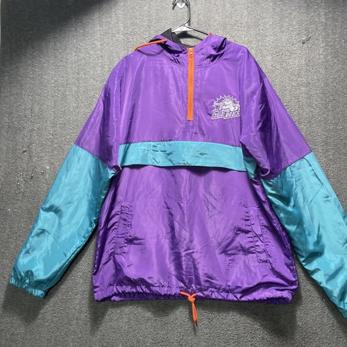 Orlando Solar Bears ECHL Hockey Hoodie Jacket Windbreaker Purple Men's 2XL
