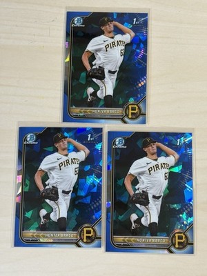 2022 Bowman Chrome Draft Hunter Barco Sapphire Refractor Pirates QTY Available
