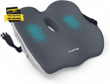Memory Foam Seat Cushion for Office Chair  Car Seat, Sciatica  Tailbone Pain R