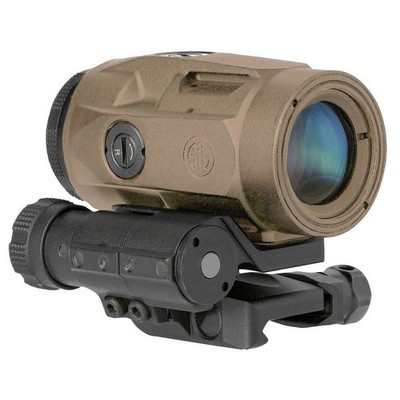Sig Sauer Juliet3-Micro 3x Magnifier 3x22mm Objective FDE Dot Sight- SOJ3M011