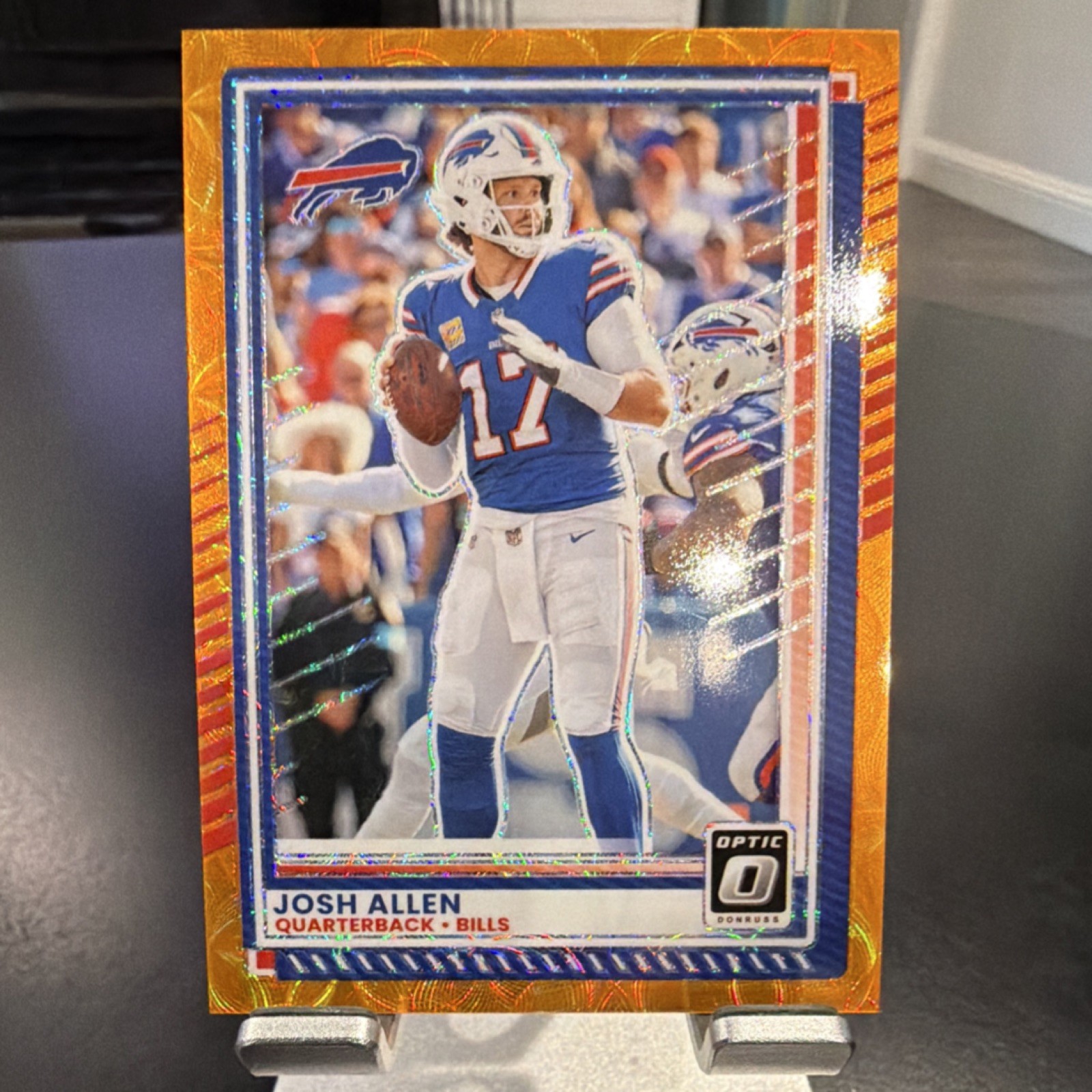 Panini 2025 Donruss Optic Josh Allen #70 Orange Scope Prizm /79 Buffalo Bills