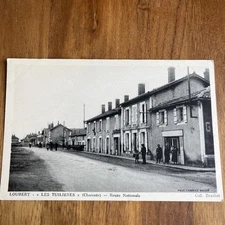 Postcard Cpa - Loubert - Les Tuiliers (charente) Route Nationale