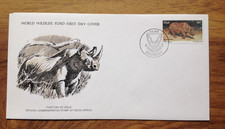 1976  WWF  Rhinoceros   First Day Cover , RSA  pmk with insert. Free UK P&P