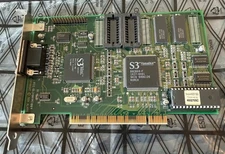 VINTAGE (1994-5) Alaris S3 Trio Series Vision 864 Vision864 PCI Video Card WORKS