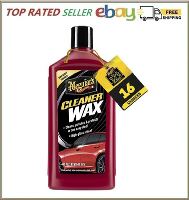 #ad Meguiar#x27;s Cleaner Wax Liquid Car Wax Cleans Polishes Protects Vehicle 16oz $15.99