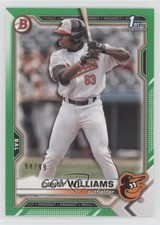 2021 Bowman Draft Green 94/99 Donta' Williams #BD-90 6o3