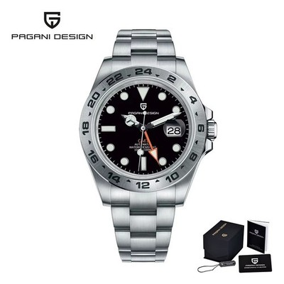 42MM PAGANI DESIGN Automatic Men's Watch Sapphire100M Waterproof Stainless NEW