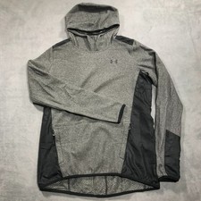 Under Armour Hoodie Sweatshirt Women's Medium Gray Cold Gear Pullover Fleece