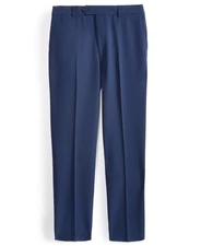 Nautica Mens Modern fit Dress Pants 44 / 30 Navy Blue Solid Stretch