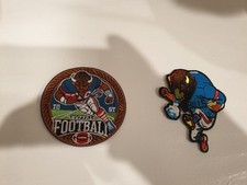(2) Buffalo Bills 3"X3.5" 3"X3 hierro bordado en parches precioso