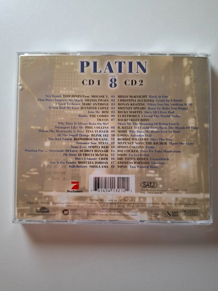 Platin Vol. 8 2000 | Sampler CD | Gut - Bild 3 von 3