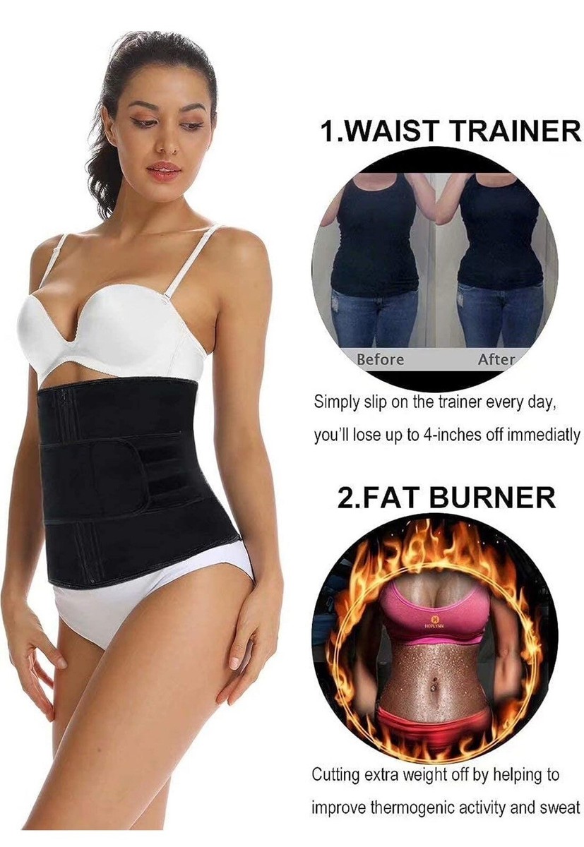 HOPLYNN Neoprene Sweat Waist Trainer Corset Trimmer Shaper Belt