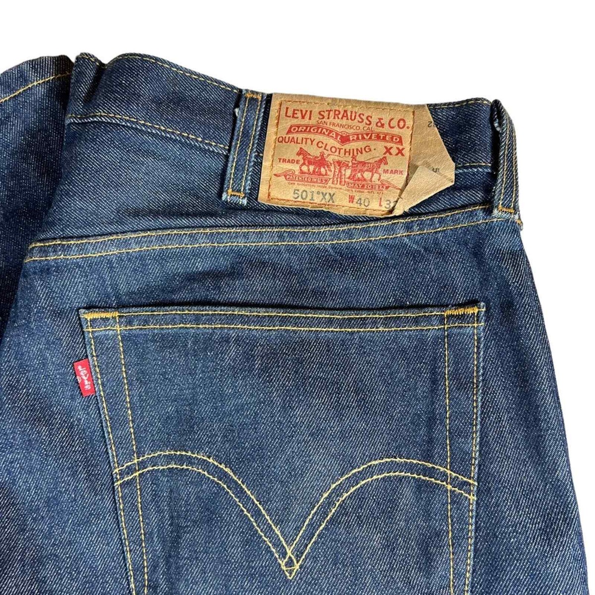 Vintage Levi's 501XX Shrink To Fit Denim Jeans Size 40 | eBay