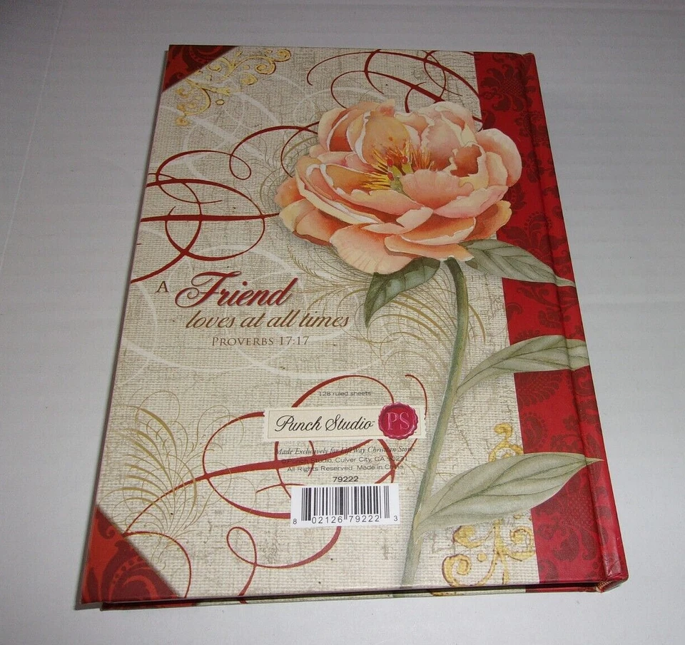 Punch Studio Biblical Passage Cross Hardcover Journal 127 Ruled Sheets Preowned - Image 3 of 4