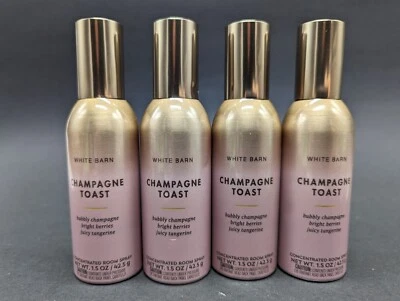 Qty (4) White Barn CHAMPAGNE TOAST Concentrated Room Spray 1.5 oz
