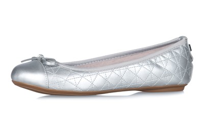 matt silver shoes