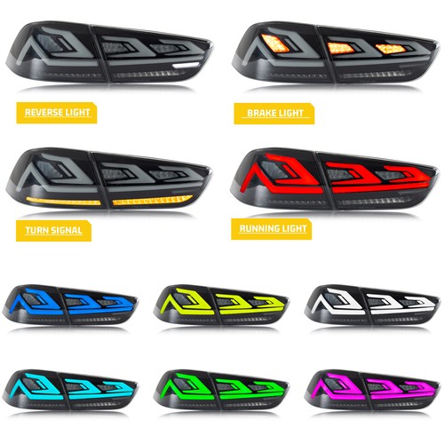 LED RGB Rückleuchten für Mitsubishi Lancer EVO X 2008 -2021 Animation starten - Bild 7 von 15