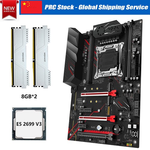 LGA 2011-3 X99 MR9A Motherboard Combo w/ E5-2699 V3 CPU 16GB DDR4 2666MHz RAM - 第 1/14 張圖片